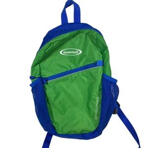 MontBell Kids Field Pack‎ 8 Green Blue Lightweight Outdoor Backpack